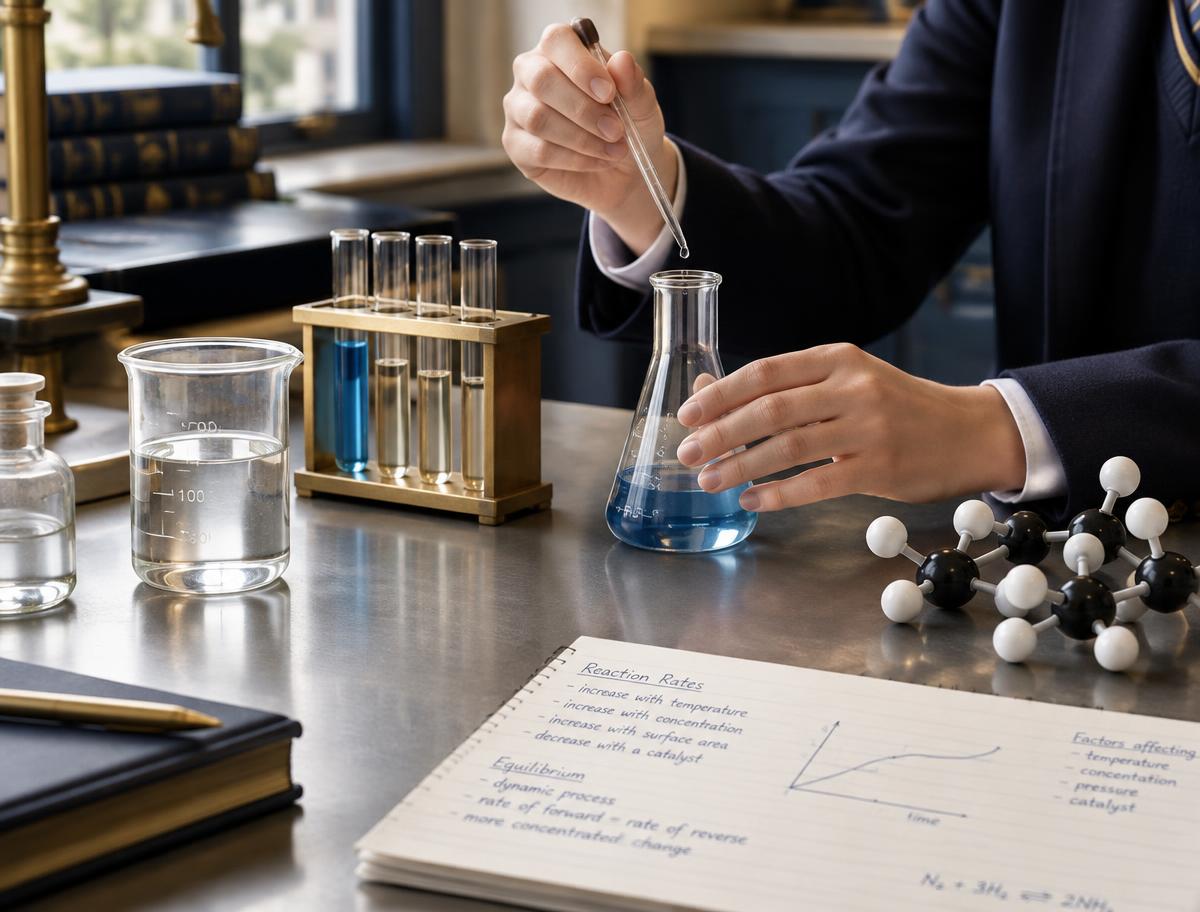 A student conducting a science experiment